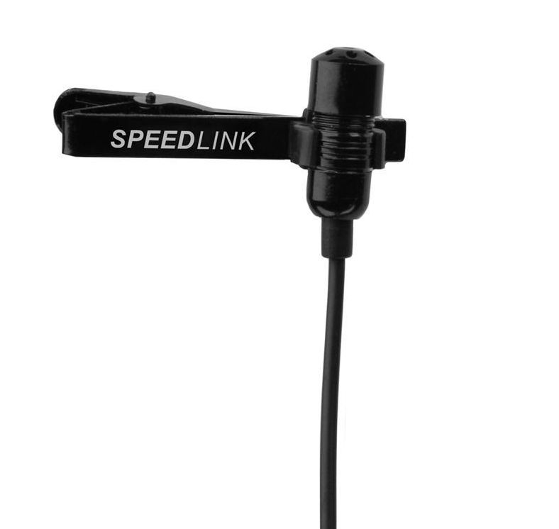 SpeedLink Clip-On-myggmikrofon, 3,5mm kontakt, 2,5m kabel