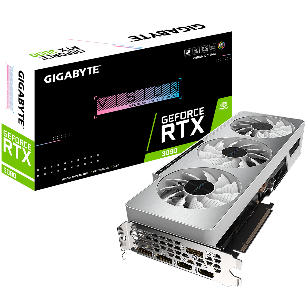 Gigabyte GeForce RTX 3090 VISION OC 24 GB GDDR6X, 2xHDMI/3xDP