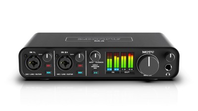 MOTU M4, 4-in/4-ut, XLR/6,3mm, USB-C/MIDI, ultralåg latency