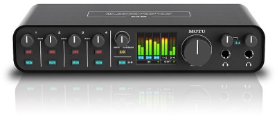 MOTU M6, 6-in/4-ut, XLR/6,3mm, USB-C/MIDI, ESS Sabre2 Ultra DAC, ultralåg latency