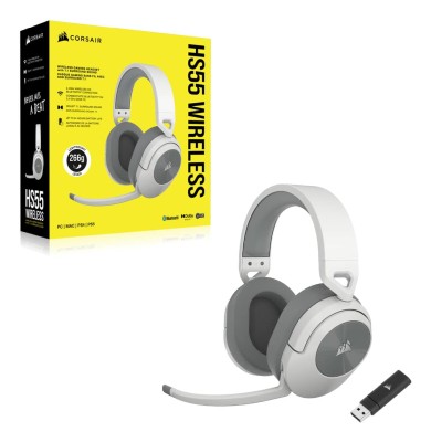 Corsair HS55 Wireless Gaming Headset, RF/Bluetooth, 7.1 surround - White#7