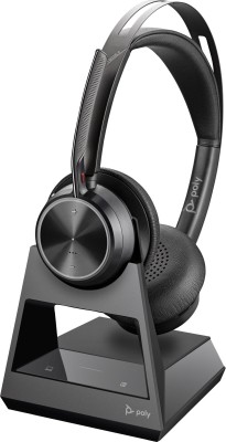 HP Poly Voyager Focus 2, Bluetooth headset inkl. USB-C/A adapter och bordsställ#1