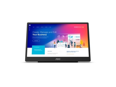 15.6" AOC 16T2 USB-C Monitor, Full HD IPS 1920x1080 touch, HDMI/2xUSB-C#2