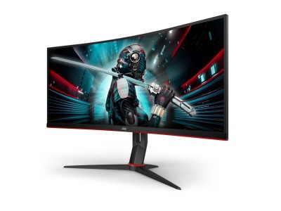 34" AOC CU34G2X, Curved VA 3440x1440, 1 ms, 144Hz FreeSync, 1500R, höjdjusterbar, 2xHDMI/DP, USB 3.2-hubb#2