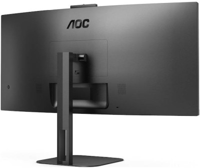 34" AOC CU34V5CW, Curved VA 3440x1440, 1 ms, 100Hz FreeSync, 1500R, höjdjusterbar, HDMI/DP/USB-C 65W, högtalare, USB 3.2-hubb, webbkamera#5