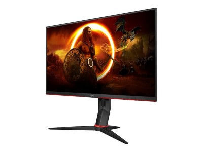 27" AOC Q27G2S, Curved VA 2560x1440, 1 ms, 165Hz G-Sync, höjdjusterbar, pivot, 2xHDMI/DP#2