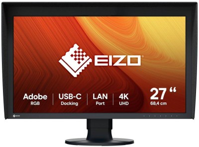 27" Eizo ColorEdge CG2700X, 4K/UHD 3840x2160, 13 ms, höjdjusterbar, pivot, HDMI/DP/USB-C 94W, LAN, USB 3.2-hubb#1