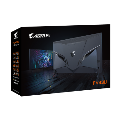 43" Gigabyte Aorus FV43U, VA QLED 4K/3840x2160, 1 ms, 144Hz FreeSync, 2xHDMI/DP, högtalare, USB 3.0-hubb#5