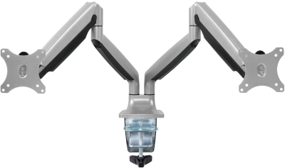 Bordsfäste iiglo Mantis Dual Monitor Arm Silver för 2 skärmar 13-32", gasdriven - Silver#2