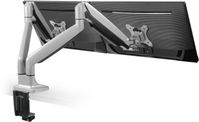 Bordsfäste iiglo Mantis Dual Monitor Arm Silver för 2 skärmar 13-32", gasdriven - Silver#4