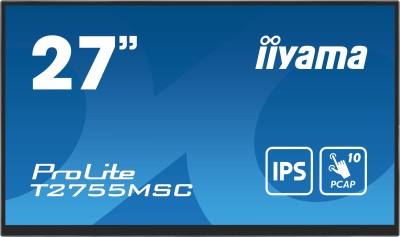 27" Iiyama ProLite T2755MSC-B1, IPS 1920x1080 Multi-Touch, 5 ms, HDMI/DP, högtalare, USB 3.2-hubb#2