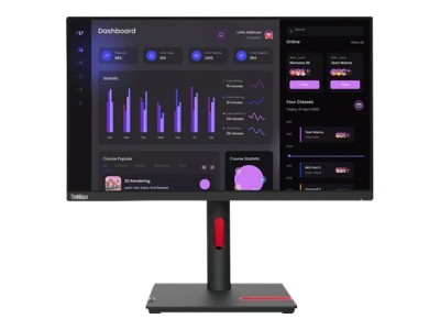 23.8" Lenovo ThinkVision T24i-30, IPS 1920x1200, 4 ms, höjdjusterbar, pivot, VGA/HDMI/DP, USB 3.2-hubb#1