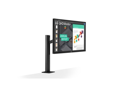 27" LG 27QN880, IPS 2560x1440, 5 ms, 75Hz, HDR10, höjdjusterbar, pivot, 2xHDMI/DP/USB-C 60W, högtalare, USB 3.2-hubb#2