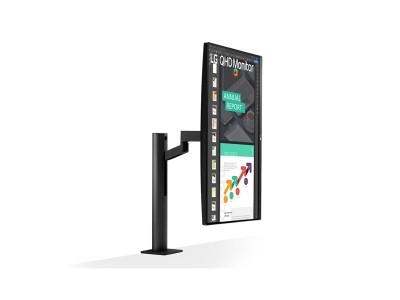 27" LG 27QN880, IPS 2560x1440, 5 ms, 75Hz, HDR10, höjdjusterbar, pivot, 2xHDMI/DP/USB-C 60W, högtalare, USB 3.2-hubb#3
