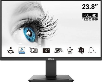 23.8" MSI PRO MP2412, VA 1920x1080, 1 ms, 100Hz, HDMI/DP#1