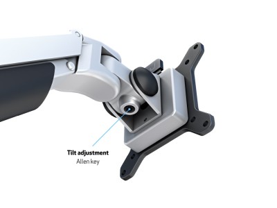 Bordsfäste/Väggfäste Multibrackets M VESA Gas Lift Arm Desk or Wall Basic, max 10kg - Silver#4