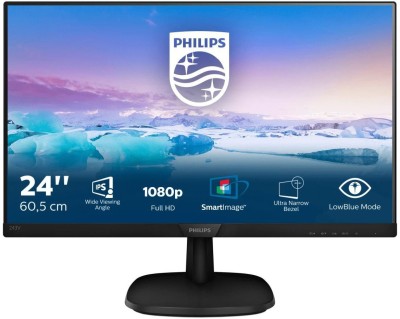 23.8" Philips 243V7QDSB, IPS 1920x1080, 4 ms, 75Hz, VGA/DVI/HDMI