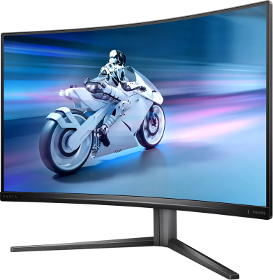 31.5" Philips 32M2C5500W/00, Curved VA 2560x1440, 0,5ms, 240 Hz FreeSync Premium Pro, höjdjusterbar, 2xHDMI/2xDP, USB 3.2-hubb#3