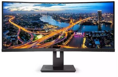 34" Philips 346B1C, Curved VA 3440x1440, 4 ms, 100Hz, 1500R, höjdjusterbar, HDMI/DP/USB-C 90W, högtalare, USB 3.2-hubb#1