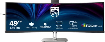 49" Philips 49B2U6903CH/00, Curved VA 5120x1440, 4 ms, 100Hz, HDR400, 1800R, höjdjusterbar, 2xHDMI/DP/TB4/USB-C 100W, högtalare, webbkamera, USB 3.2-hubb#2