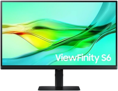 27" Samsung ViewFinity S6 S27D600U, IPS 2560x1440, 5 ms, 100Hz, HDR10, höjdjusterbar, pivot, HDMI/DP/USB-C 90W, USB 3.2-hubb