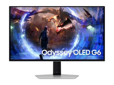 27" Samsung Odyssey OLED G6, OLED 2560x1440, 0,03 ms, 360Hz FreeSync Premium Pro, HDR10+, höjdjusterbar, pivot, 2xHDMI/DP, USB 3.2-hubb#1