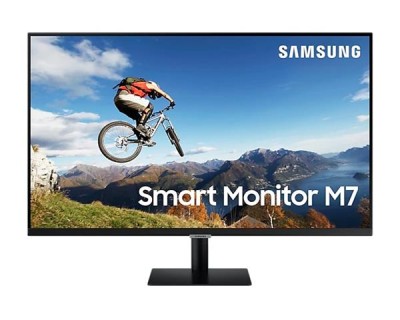 32" Samsung Smart Monitor M7, VA 4K/3840x2160, 8 ms, HDR10, 2xHDMI/USB-C 65W, högtalare, AirPlay 2, WiFi 5, Bluetooth#1