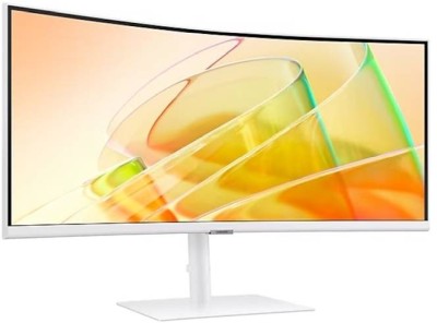 34" Samsung S34C650T, Curved VA 3440x1440, 5 ms, 100Hz FreeSync, 1000R, HDR10, höjdjusterbar, HDMI/DP/USB-C 90W, LAN, USB 3.0-hubb - Vit#2