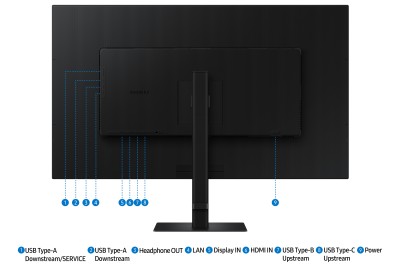 37" Samsung ViewFinity S37D800U, VA 4K/3840x2160, HDR10, höjdjusterbar, HDMI/DP/USB-C 90W, LAN, USB 3.2-hubb, KVM-switch#13