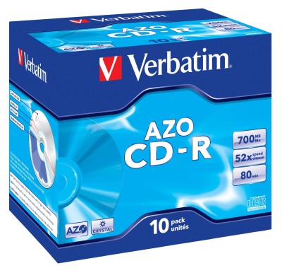 CD-R media Verbatim DataLifePlus 80 min 48X, jewel case, 10-pack