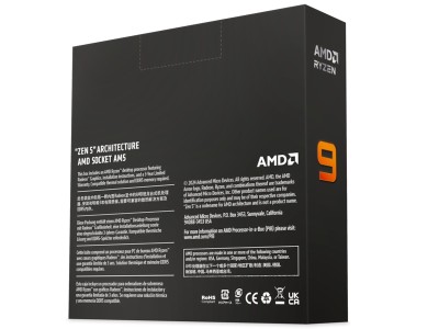 AMD Ryzen 9 9950X 16-Core 32-Thread (170W), 4,3/5,7 GHz, 80 MB cache, Socket AM5, Radeon Graphics, boxad utan kylare#2