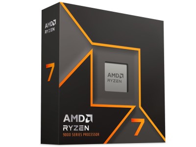 AMD Ryzen 7 9700X 8-Core 16-Thread (65W), 3,8/5,5 GHz, 40 MB cache, Socket AM5, Radeon Graphics, boxad utan kylare