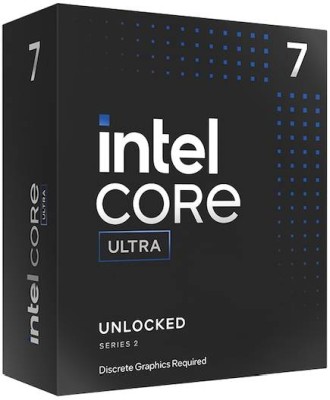 Intel Core Ultra 7 265KF 20-Core 20-Thread (250W), 3,9/5,5 GHz, LGA1851, 36 MB cache, boxad utan kylare