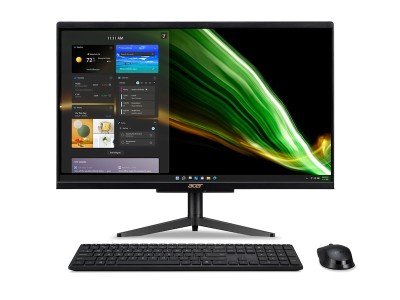 Acer C24-1600 AiO, 23.8" Full HD IPS, Intel Celeron N4505, 8 GB, 256 GB SSD, WiFi 6, Bluetooth, kamera, Win11, inkl. tangentbord och mus#1