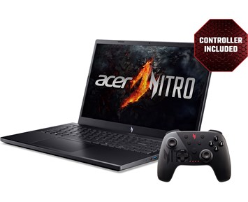 Acer Nitro V 15, 15.6" Full HD IPS matt 165Hz, AMD Ryzen 7 7735HS, 16 GB, 512 GB PCIe SSD, GeForce RTX4050, WiFi 6, bakbelyst RGB-tangentbord, Win11, inkl. trådlös gamepad