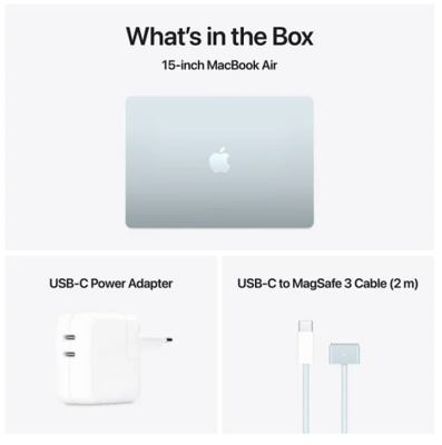Apple MacBook Air 15.3 tum, Apple M4 10-core CPU 10-core GPU, 16 GB, 512 GB SSD - Himmelsblå#3