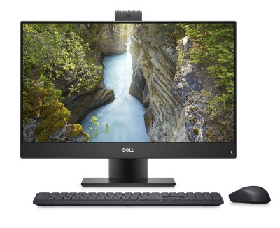 Dell Optiplex 5490 AIO, 23.8" Full HD VA, Intel Core i5-10500T, 8 GB, 256 GB SSD, kamera, WiFi 6, Bluetooth, Win10 Pro för Workstations, inkl. tangentbord och mus