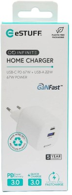 AC-adapter eSTUFF INFINITE USB-C Charger 67W GaN, 1xUSB-C / 1xUSB-A#2