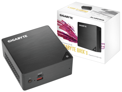 Gigabyte BRIX Mini-PC GB-BRI3H-8130, Intel Core i3-8130U, 2xDDR4 SODIMM, M.2 + 2,5" SATA, HDMI/mini-DP, USB-C, GigaLAN, WiFi 5, Bluetooth