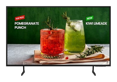 43" Samsung BE43D-H VA 4K/3840x2160, 2xHDMI, LAN/WiFi, Tizen, DVB-T2/C/S2 tuner, 16/7-drift, högtalare