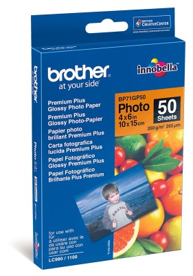 Brother BP71 Glossy Paper, 10x15 cm, 50 ark, 260 g/m2