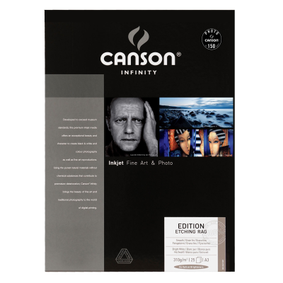 Canson Edition Etching Rag A3, 310g/m2, 25 ark