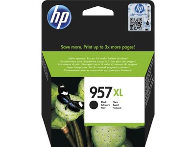 HP 957XL Svart, 3000 sidor