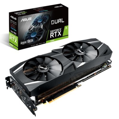 Asus GeForce RTX 2080 DUAL 8 GB GDDR6, HDMI/3xDP/USB-C