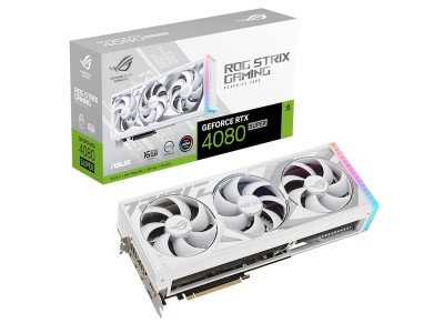 Asus GeForce RTX 4080 SUPER ROG Strix White 16 GB GDDR6X, 2xHDMI/3xDP, Aura Sync ARGB#1