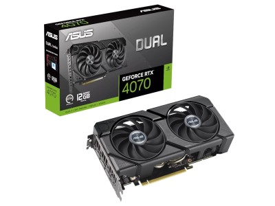 Asus GeForce RTX 4070 Dual EVO 12 GB GDDR6, HDMI/3xDP