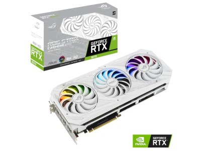 Asus GeForce RTX 3070 ROG STRIX WHITE V2 (LHR) 8 GB GDDR6, 2xHDMI/3xDP, Aura Sync RGB#1