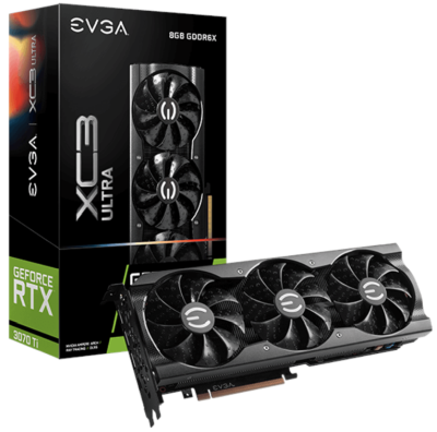 EVGA GeForce RTX 3070 Ti XC3 ULTRA 8 GB GDDR6X, HDMI/3xDP
