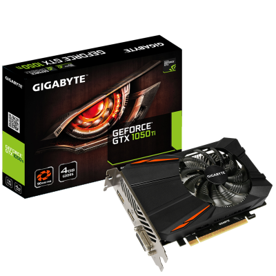Gigabyte GeForce GTX 1050 Ti D5 4 GB GDDR5, DVI/HDMI/DP