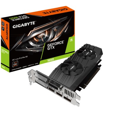 Gigabyte GeForce GTX 1650 OC Low Profile 4 GB GDDR6, DVI/2xHDMI/DP
